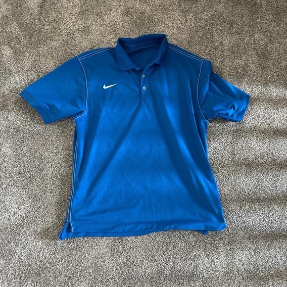 Nike Men's Vibrant Blue Polo Shirt - Picture 1 of 2